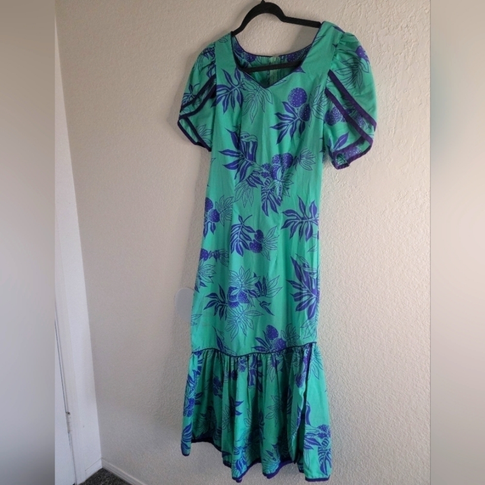 80s Hilo Hattie Hawaiian Print Dress - Vintage